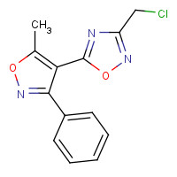 261349-42-2 3-(chloromethyl)-5-(5-methyl-3-phenyl-1,2-oxazol-4-yl)-1,2,4-oxadiazole chemical structure