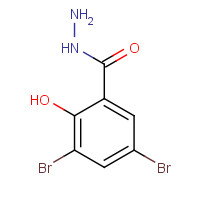46155-70-8 3,5-dibromo-2-hydroxybenzohydrazide chemical structure