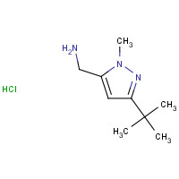 1243474-70-5 (5-tert-butyl-2-methylpyrazol-3-yl)methanamine;hydrochloride chemical structure