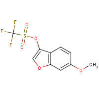 862179-08-6 (6-methoxy-1-benzofuran-3-yl) trifluoromethanesulfonate chemical structure