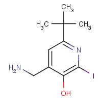69213-46-3 4-(aminomethyl)-6-tert-butyl-2-iodopyridin-3-ol chemical structure