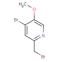 1448870-50-5 4-bromo-2-(bromomethyl)-5-methoxypyridine chemical structure