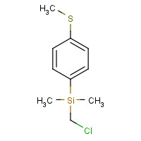 85491-12-9 chloromethyl-dimethyl-(4-methylsulfanylphenyl)silane chemical structure