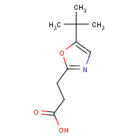 1216319-45-7 3-(5-tert-butyl-1,3-oxazol-2-yl)propanoic acid chemical structure