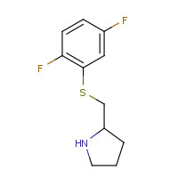 1250693-18-5 2-[(2,5-difluorophenyl)sulfanylmethyl]pyrrolidine chemical structure