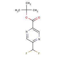 1174321-09-5 tert-butyl 5-(difluoromethyl)pyrazine-2-carboxylate chemical structure