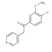 342435-01-2 1-(4-chloro-3-methoxyphenyl)-2-pyridin-4-ylethanone chemical structure
