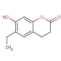 23067-66-5 6-ethyl-7-hydroxy-3,4-dihydrochromen-2-one chemical structure