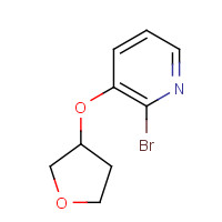 1049023-88-2 2-bromo-3-(oxolan-3-yloxy)pyridine chemical structure