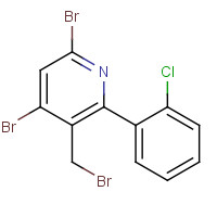 444665-07-0 4,6-dibromo-3-(bromomethyl)-2-(2-chlorophenyl)pyridine chemical structure