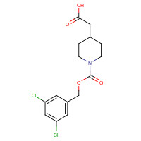 1613514-06-9 2-[1-[(3,5-dichlorophenyl)methoxycarbonyl]piperidin-4-yl]acetic acid chemical structure