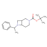 1058737-55-5 tert-butyl 8-(1-phenylethyl)-4,8-diazabicyclo[4.2.0]octane-4-carboxylate chemical structure