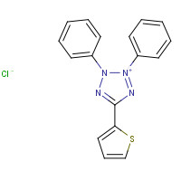 38800-20-3 2,3-diphenyl-5-thiophen-2-yltetrazol-2-ium;chloride chemical structure
