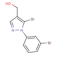 1245036-45-6 [5-bromo-1-(3-bromophenyl)pyrazol-4-yl]methanol chemical structure