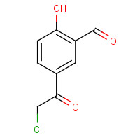 115787-51-4 5-(2-chloroacetyl)-2-hydroxybenzaldehyde chemical structure