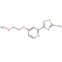 1179362-21-0 3-[4-(2-methoxyethoxy)pyridin-2-yl]-1,2,4-thiadiazol-5-amine chemical structure