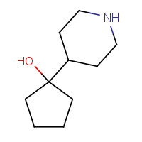 949100-21-4 1-piperidin-4-ylcyclopentan-1-ol chemical structure