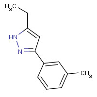 1439307-29-5 5-ethyl-3-(3-methylphenyl)-1H-pyrazole chemical structure