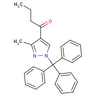 1404530-61-5 1-(3-methyl-1-tritylpyrazol-4-yl)butan-1-one chemical structure