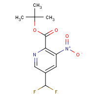 1386986-29-3 tert-butyl 5-(difluoromethyl)-3-nitropyridine-2-carboxylate chemical structure