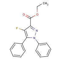 741287-01-4 ethyl 4-fluoro-1,5-diphenylpyrazole-3-carboxylate chemical structure