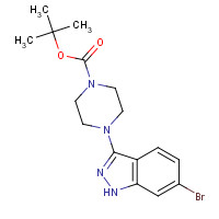 861972-57-8 tert-butyl 4-(6-bromo-1H-indazol-3-yl)piperazine-1-carboxylate chemical structure