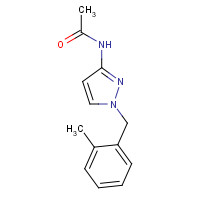 1006583-29-4 N-[1-[(2-methylphenyl)methyl]pyrazol-3-yl]acetamide chemical structure