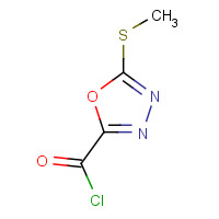 62373-33-5 5-methylsulfanyl-1,3,4-oxadiazole-2-carbonyl chloride chemical structure
