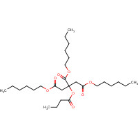 82469-79-2 trihexyl 2-butanoyloxypropane-1,2,3-tricarboxylate chemical structure