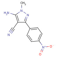 594983-83-2 5-amino-1-methyl-3-(4-nitrophenyl)pyrazole-4-carbonitrile chemical structure