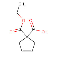 76910-08-2 1-ethoxycarbonylcyclopent-3-ene-1-carboxylic acid chemical structure
