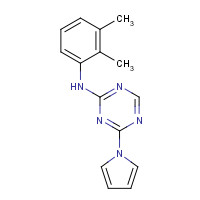 333728-03-3 N-(2,3-dimethylphenyl)-4-pyrrol-1-yl-1,3,5-triazin-2-amine chemical structure