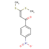 81375-97-5 3,3-bis(methylsulfanyl)-1-(4-nitrophenyl)prop-2-en-1-one chemical structure