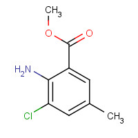 1183076-29-0 methyl 2-amino-3-chloro-5-methylbenzoate chemical structure