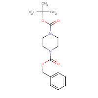 121370-60-3 1-O-benzyl 4-O-tert-butyl piperazine-1,4-dicarboxylate chemical structure