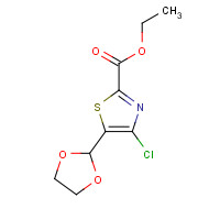 480451-18-1 ethyl 4-chloro-5-(1,3-dioxolan-2-yl)-1,3-thiazole-2-carboxylate chemical structure