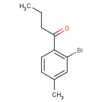 1232407-59-8 1-(2-bromo-4-methylphenyl)butan-1-one chemical structure