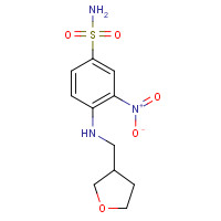 1228875-95-3 3-nitro-4-(oxolan-3-ylmethylamino)benzenesulfonamide chemical structure