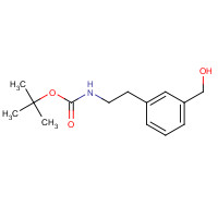 1175090-35-3 tert-butyl N-[2-[3-(hydroxymethyl)phenyl]ethyl]carbamate chemical structure