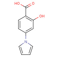 35580-52-0 2-hydroxy-4-pyrrol-1-ylbenzoic acid chemical structure