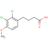 63001-49-0 4-(2,3-dichloro-4-methoxyphenyl)butanoic acid chemical structure