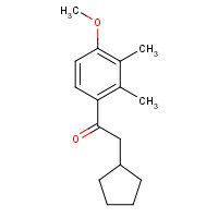 41715-81-5 2-cyclopentyl-1-(4-methoxy-2,3-dimethylphenyl)ethanone chemical structure