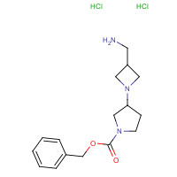1179362-00-5 benzyl 3-[3-(aminomethyl)azetidin-1-yl]pyrrolidine-1-carboxylate;dihydrochloride chemical structure