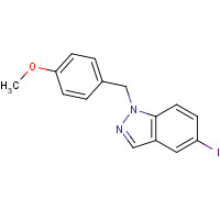 753922-50-8 5-iodo-1-[(4-methoxyphenyl)methyl]indazole chemical structure