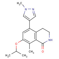 1616289-96-3 8-methyl-5-(1-methylpyrazol-4-yl)-7-propan-2-yloxy-3,4-dihydro-2H-isoquinolin-1-one chemical structure