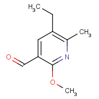 136562-05-5 5-ethyl-2-methoxy-6-methylpyridine-3-carbaldehyde chemical structure