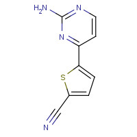 913322-72-2 5-(2-aminopyrimidin-4-yl)thiophene-2-carbonitrile chemical structure