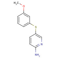 64064-36-4 5-(3-methoxyphenyl)sulfanylpyridin-2-amine chemical structure