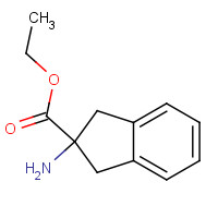 141104-65-6 ethyl 2-amino-1,3-dihydroindene-2-carboxylate chemical structure