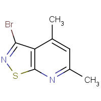 61889-26-7 3-bromo-4,6-dimethyl-[1,2]thiazolo[5,4-b]pyridine chemical structure